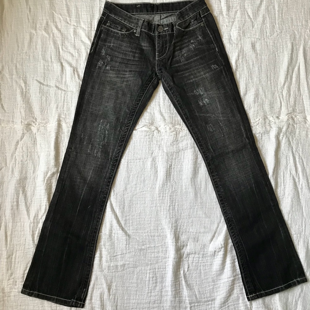 BKE Distressed Black Jeans